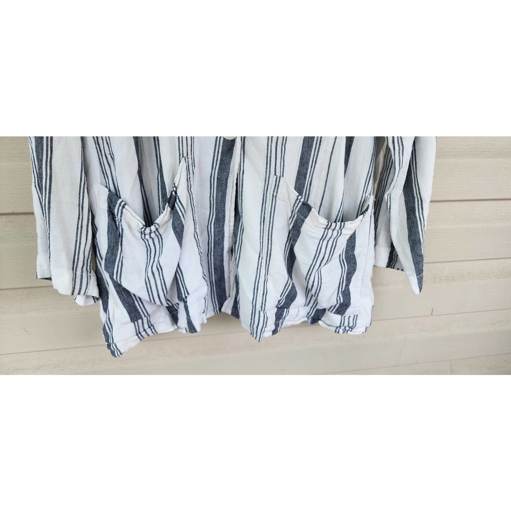 Torrid Linen Blazer Striped Casual Comfort 2 Button Size 3‎ - Picture 7 of 11